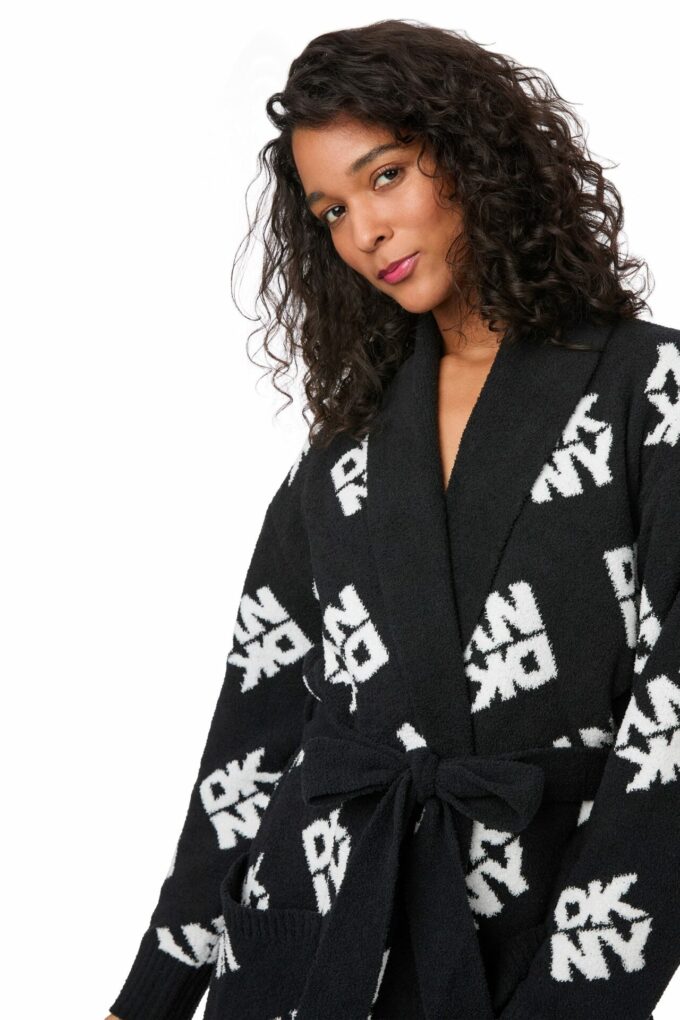 Szlafrok długi, DKNY, YI10079, 002