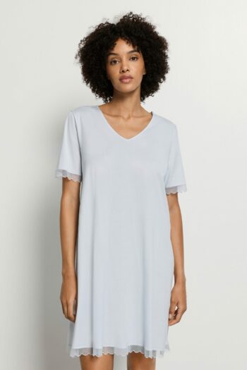 Hanro, Inaya, Koszula nocna, 074736, 2244, watery blue